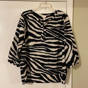 Chico’s Zebra Print Blouse